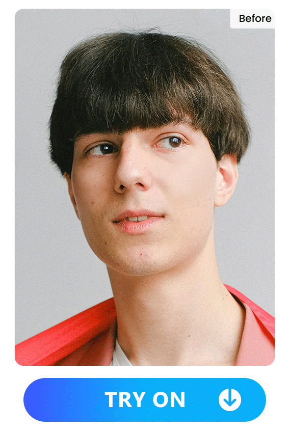 a man put on makeup with PhotoDirector for LGBTQ month